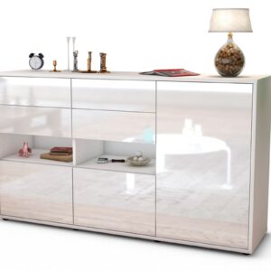 Sideboard Domi, Weiß (136x79x35cm)
