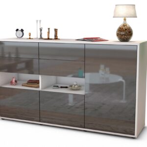 Sideboard Domi, Grau (136x79x35cm)