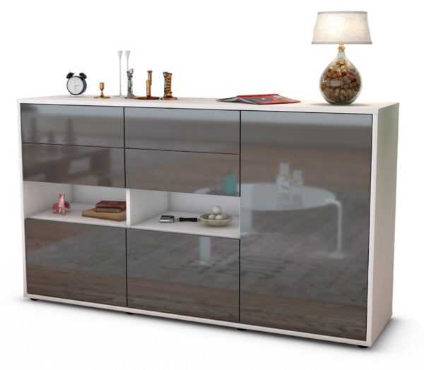 Sideboard Domi, Grau (136x79x35cm)