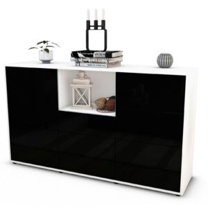 Sideboard Dominika, Schwarz (136x79x35cm)
