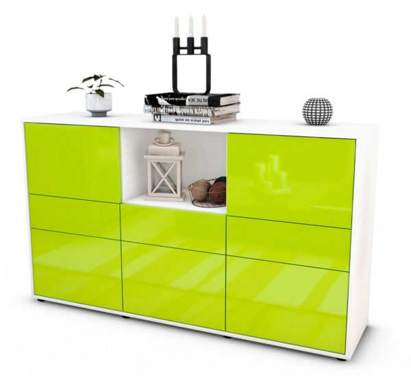 Sideboard Dominika, Grün (136x79x35cm)