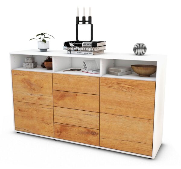 Sideboard Donabella, Eiche (136x79x35cm)
