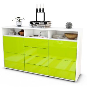 Sideboard Donabella, Grün (136x79x35cm)