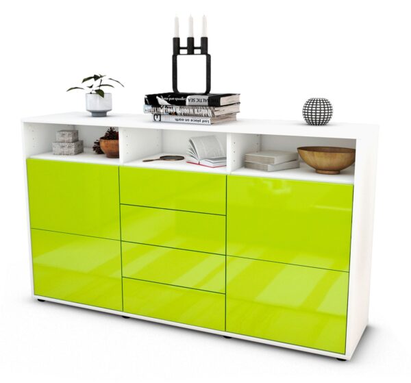 Sideboard Donabella, Grün (136x79x35cm)