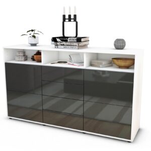 Sideboard Donabella, Grau (136x79x35cm)