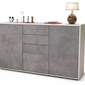 Sideboard Donatella, Beton (136x79x35cm)