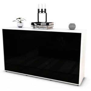 Sideboard Donatella, Schwarz (136x79x35cm)
