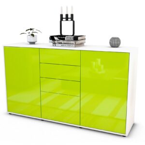 Sideboard Donatella, Grün (136x79x35cm)