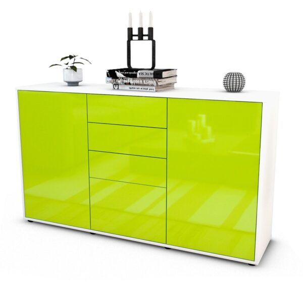 Sideboard Donatella, Grün (136x79x35cm)