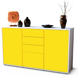 Sideboard Donatella, Gelb (136x79x35cm)
