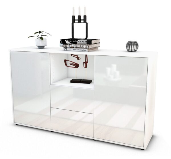 Sideboard Donika, Weiß (136x79x35cm)