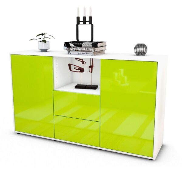Sideboard Donika, Grün (136x79x35cm)