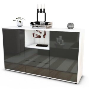 Sideboard Donika, Grau (136x79x35cm)