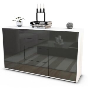Sideboard Donna, Grau (136x79x35cm)