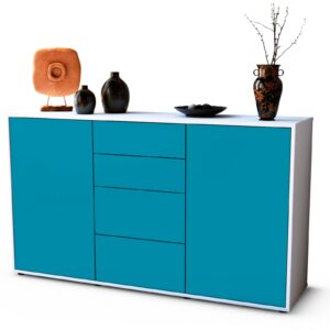 Sideboard Donna, Türkis (136x79x35cm)