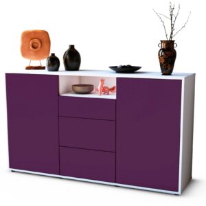 Sideboard Donnice, Lila (136x79x35cm)