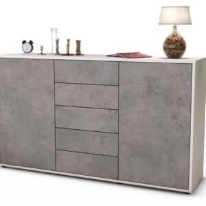 Sideboard Dorelly, Beton (136x79x35cm)