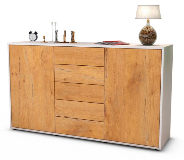 Sideboard Dorelly, Eiche (136x79x35cm)