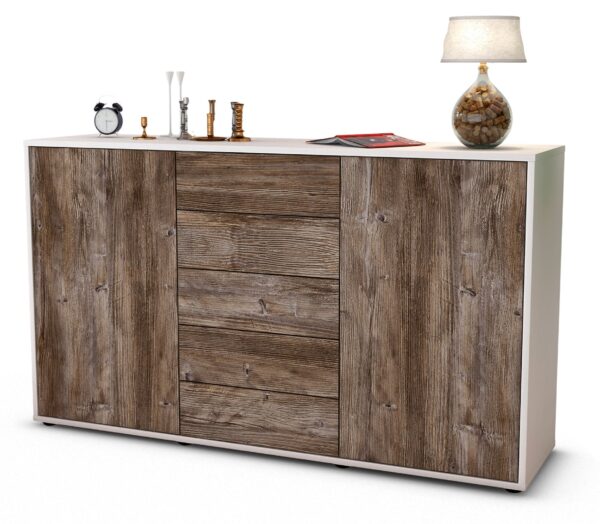 Sideboard Dorelly, Treibholz (136x79x35cm)