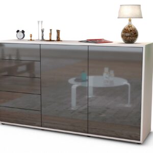 Sideboard Dorentina, Grau (136x79x35cm)