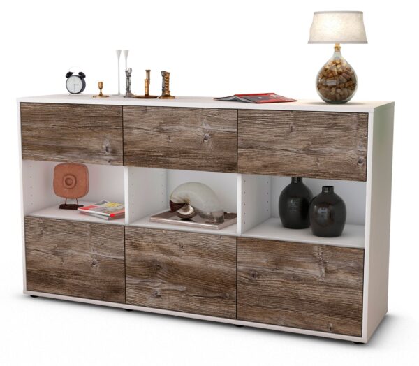 Sideboard Dorett, Treibholz (136x79x35cm)