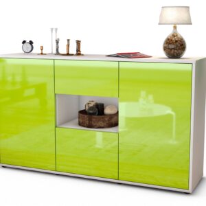 Sideboard Doriana, Grün (136x79x35cm)