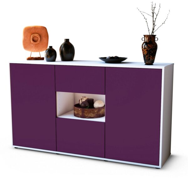 Sideboard Doriana, Lila (136x79x35cm)