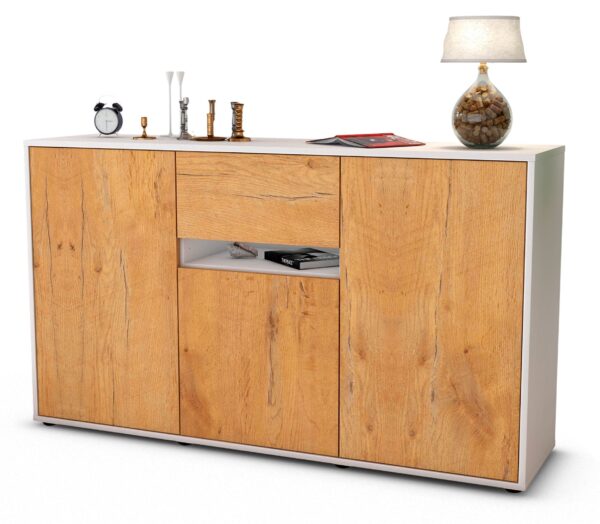 Sideboard Dorina, Eiche (136x79x35cm)