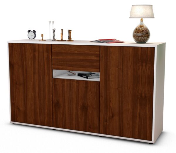 Sideboard Dorina, Walnuss (136x79x35cm)