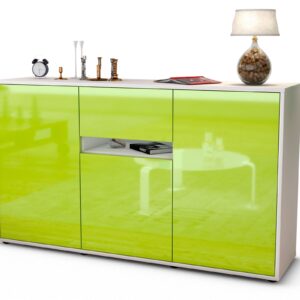 Sideboard Dorina, Grün (136x79x35cm)