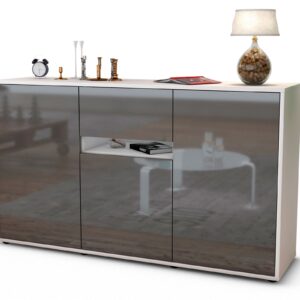 Sideboard Dorina, Grau (136x79x35cm)