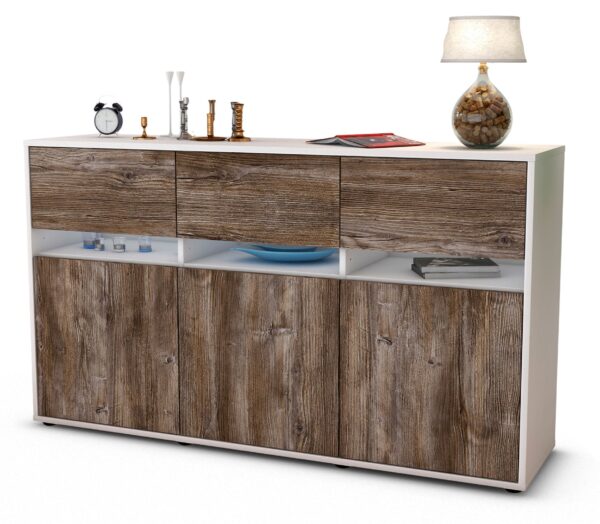 Sideboard Dorinde, Treibholz (136x79x35cm)
