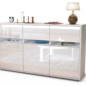 Sideboard Dorinde, Weiß (136x79x35cm)