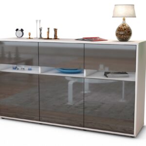 Sideboard Dorinde, Grau (136x79x35cm)