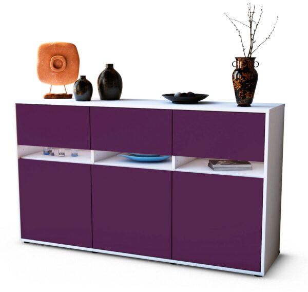 Sideboard Dorinde, Lila (136x79x35cm)