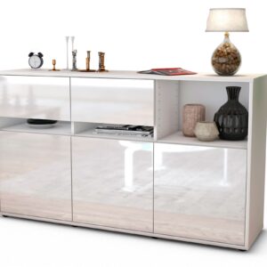 Sideboard Dorotea, Weiß (136x79x35cm)