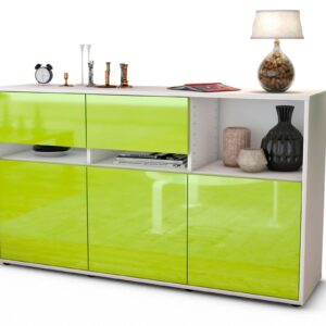 Sideboard Dorotea, Grün (136x79x35cm)