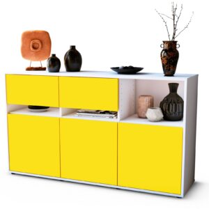 Sideboard Dorotea, Gelb (136x79x35cm)
