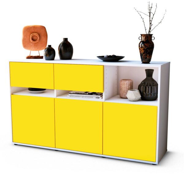 Sideboard Dorotea, Gelb (136x79x35cm)