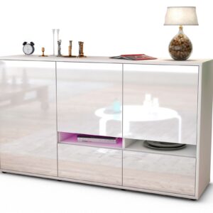 Sideboard Ebe, Weiß (136x79x35cm)