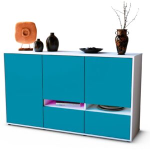 Sideboard Ebe, Türkis (136x79x35cm)