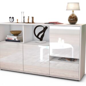 Sideboard Eda, Weiß (136x79x35cm)