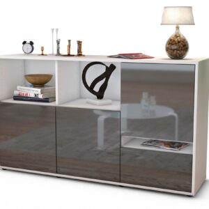 Sideboard Eda, Grau (136x79x35cm)