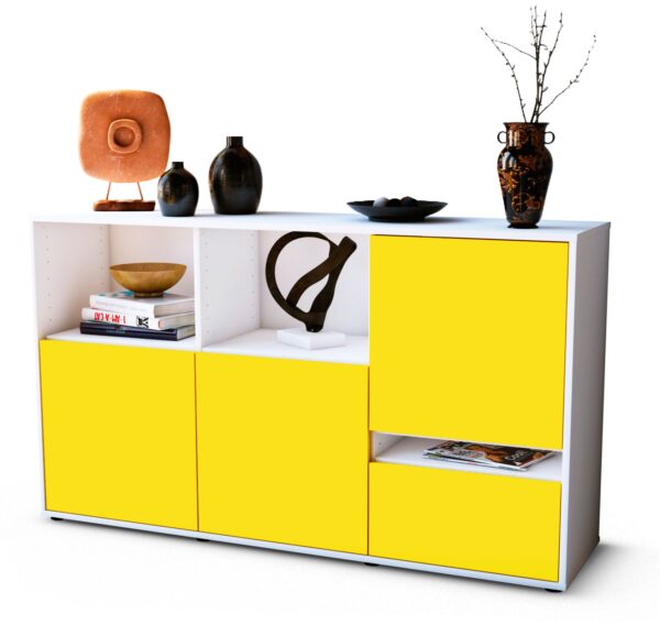 Sideboard Eda, Gelb (136x79x35cm)