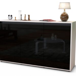 Sideboard Edera, Schwarz (136x79x35cm)