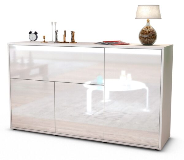 Sideboard Edera, Weiß (136x79x35cm)