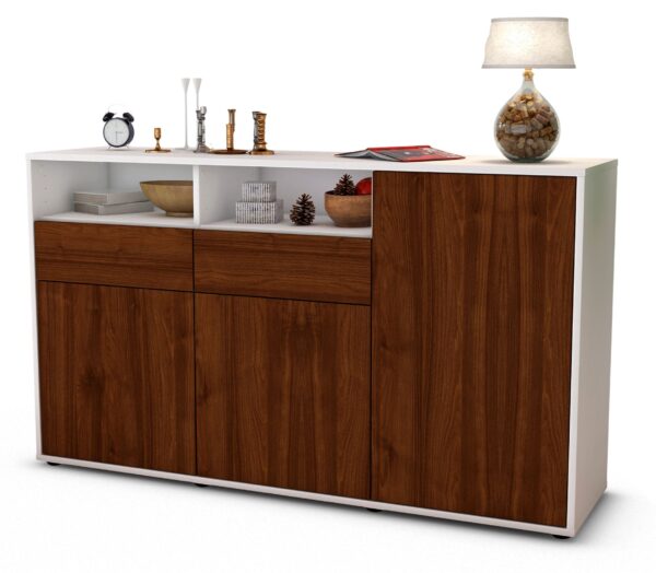 Sideboard Editta, Walnuss (136x79x35cm)