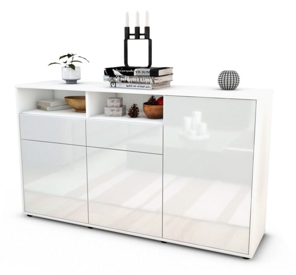 Sideboard Editta, Weiß (136x79x35cm)