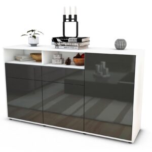 Sideboard Editta, Grau (136x79x35cm)