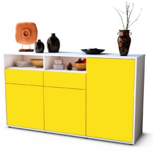 Sideboard Editta, Gelb (136x79x35cm)